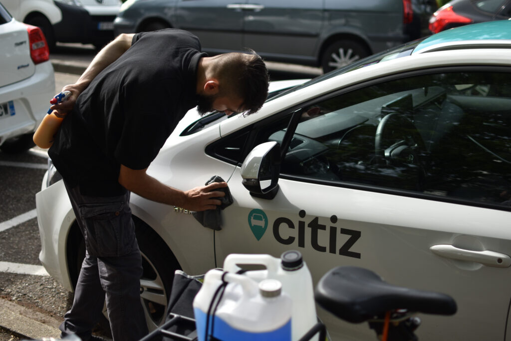 Nettoyage d'un véhicule Citiz