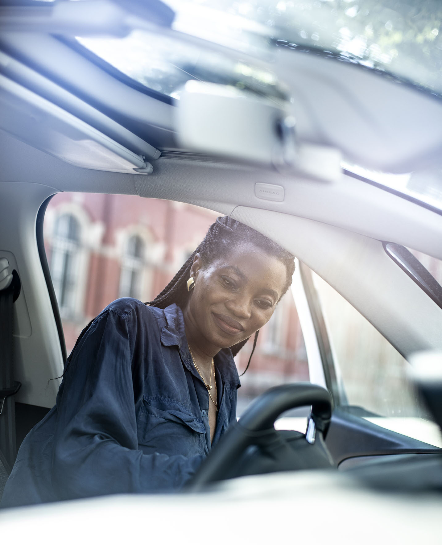 utilisateur dans la voiture
